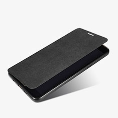 Funda de Cuero Cartera con Soporte para Samsung Galaxy A9 Pro (2016) SM-A9100 Negro