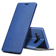 Funda de Cuero Cartera con Soporte para Samsung Galaxy Note 8 Azul