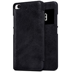 Funda de Cuero Cartera con Soporte para Xiaomi Mi 5S 4G Negro