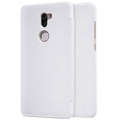 Funda de Cuero Cartera con Soporte para Xiaomi Mi 5S Plus Blanco