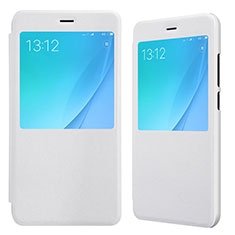 Funda de Cuero Cartera con Soporte para Xiaomi Mi 5X Blanco