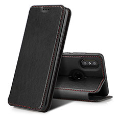 Funda de Cuero Cartera con Soporte para Xiaomi Mi Mix 3 Negro