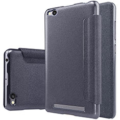 Funda de Cuero Cartera con Soporte para Xiaomi Redmi 3 Negro