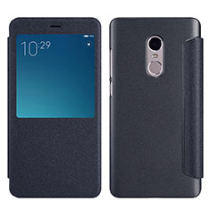 Funda de Cuero Cartera con Soporte para Xiaomi Redmi Note 4 Negro