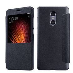 Funda de Cuero Cartera con Soporte para Xiaomi Redmi Pro Negro