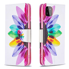 Funda de Cuero Cartera con Soporte Patron de Moda Carcasa B01F para Samsung Galaxy F42 5G Multicolor