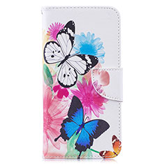 Funda de Cuero Cartera con Soporte Patron de Moda Carcasa B01F para Samsung Galaxy M20 Vistoso