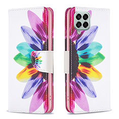 Funda de Cuero Cartera con Soporte Patron de Moda Carcasa B01F para Samsung Galaxy M33 5G Multicolor