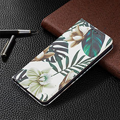 Funda de Cuero Cartera con Soporte Patron de Moda Carcasa B03F para Samsung Galaxy S22 Plus 5G Verde