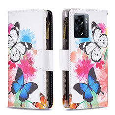 Funda de Cuero Cartera con Soporte Patron de Moda Carcasa B04F para Oppo A57 5G Vistoso