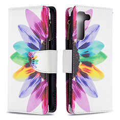 Funda de Cuero Cartera con Soporte Patron de Moda Carcasa B04F para Samsung Galaxy S21 FE 5G Vistoso