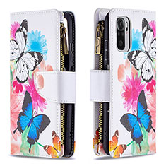 Funda de Cuero Cartera con Soporte Patron de Moda Carcasa B04F para Xiaomi Redmi Note 10 4G Vistoso