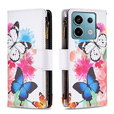 Funda de Cuero Cartera con Soporte Patron de Moda Carcasa B04F para Xiaomi Redmi Note 13 Pro 5G Vistoso