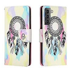 Funda de Cuero Cartera con Soporte Patron de Moda Carcasa H01X para Samsung Galaxy S23 Plus 5G Vistoso