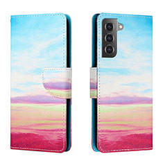 Funda de Cuero Cartera con Soporte Patron de Moda Carcasa H02X para Samsung Galaxy S22 Plus 5G Vistoso