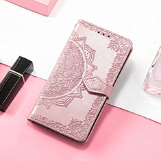 Funda de Cuero Cartera con Soporte Patron de Moda Carcasa H06 para Apple iPhone 13 Mini Oro Rosa