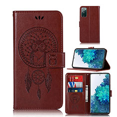 Funda de Cuero Cartera con Soporte Patron de Moda Carcasa JX1 para Samsung Galaxy S20 FE (2022) 5G Marron