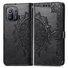 Funda de Cuero Cartera con Soporte Patron de Moda Carcasa L01 para Xiaomi Mi 11 Pro 5G Negro