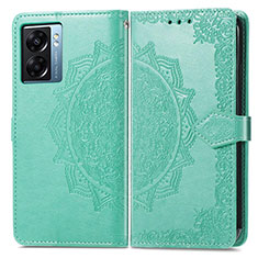 Funda de Cuero Cartera con Soporte Patron de Moda Carcasa para OnePlus Nord N300 5G Verde