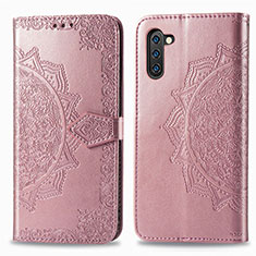 Funda de Cuero Cartera con Soporte Patron de Moda Carcasa para Samsung Galaxy Note 10 5G Oro Rosa