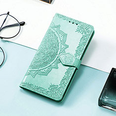 Funda de Cuero Cartera con Soporte Patron de Moda Carcasa S01D para Samsung Galaxy F13 4G Verde