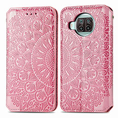 Funda de Cuero Cartera con Soporte Patron de Moda Carcasa S01D para Xiaomi Mi 10T Lite 5G Oro Rosa