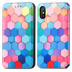 Funda de Cuero Cartera con Soporte Patron de Moda Carcasa S02D para Xiaomi Redmi 9AT Vistoso