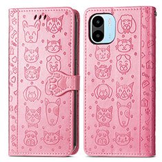 Funda de Cuero Cartera con Soporte Patron de Moda Carcasa S03D para Xiaomi Poco C50 Rosa