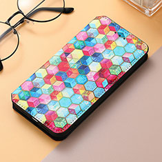 Funda de Cuero Cartera con Soporte Patron de Moda Carcasa S04D para Samsung Galaxy S22 Ultra 5G Vistoso