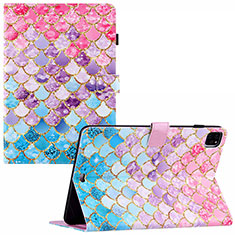 Funda de Cuero Cartera con Soporte Patron de Moda Carcasa Y02B para Apple iPad Pro 11 (2020) Vistoso