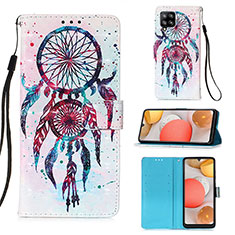 Funda de Cuero Cartera con Soporte Patron de Moda Carcasa Y03B para Samsung Galaxy A42 5G Multicolor