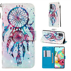 Funda de Cuero Cartera con Soporte Patron de Moda Carcasa Y03B para Samsung Galaxy A71 4G A715 Multicolor