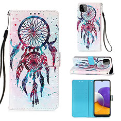 Funda de Cuero Cartera con Soporte Patron de Moda Carcasa Y03B para Samsung Galaxy F42 5G Multicolor