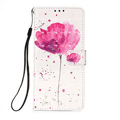 Funda de Cuero Cartera con Soporte Patron de Moda Carcasa Y03B para Samsung Galaxy M02s Rosa