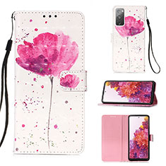 Funda de Cuero Cartera con Soporte Patron de Moda Carcasa Y03B para Samsung Galaxy S20 FE (2022) 5G Rosa