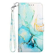 Funda de Cuero Cartera con Soporte Patron de Moda Carcasa Y05B para Samsung Galaxy F12 Verde