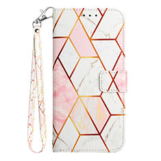 Funda de Cuero Cartera con Soporte Patron de Moda Carcasa Y05B para Samsung Galaxy F42 5G Blanco