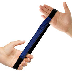 Funda de Cuero Elastico del Pluma Desmontable P03 para Apple Pencil Apple iPad Pro 12.9 Azul