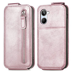 Funda de Cuero Flip para Realme 10 4G Oro Rosa