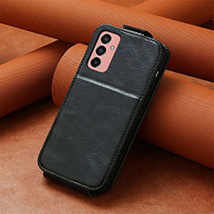 Funda de Cuero Flip S01D para Samsung Galaxy F13 4G Negro