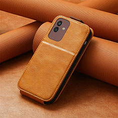 Funda de Cuero Flip S01D para Samsung Galaxy M13 5G Marron