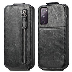 Funda de Cuero Flip S01D para Samsung Galaxy S20 FE (2022) 5G Negro