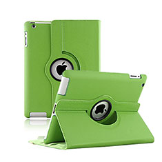 Funda de Cuero Giratoria con Soporte para Apple iPad 2 Verde