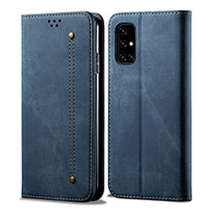 Funda de pano Cartera con Soporte B01S para Samsung Galaxy A51 5G Azul