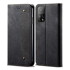 Funda de pano Cartera con Soporte B01S para Xiaomi Mi 10T 5G Negro