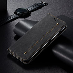 Funda de pano Cartera con Soporte B01S para Xiaomi Poco X4 NFC Negro