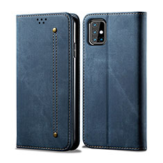 Funda de pano Cartera con Soporte B02S para Samsung Galaxy M31s Azul