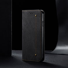 Funda de pano Cartera con Soporte B02S para Xiaomi Redmi Note 9 Pro Negro