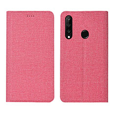 Funda de pano Cartera con Soporte H01 para Huawei P30 Lite New Edition Rosa