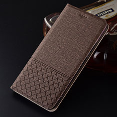 Funda de pano Cartera con Soporte H01 para Oppo K1 Marron